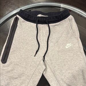 Nike Light Gray Joggers with Black Accents